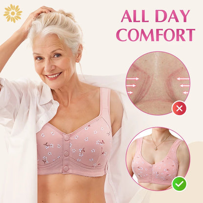 6 Premium Quality Front Button Seamless Cotton Comfort Bra – Pack of 6 (Everyday Wear)