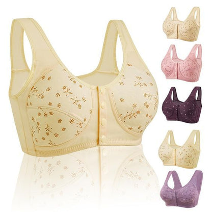 6 Premium Quality Front Button Seamless Cotton Comfort Bra – Pack of 6 (Everyday Wear)